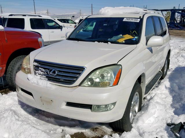 JTJBT20X140050241 - 2004 LEXUS GX 470 WHITE photo 2