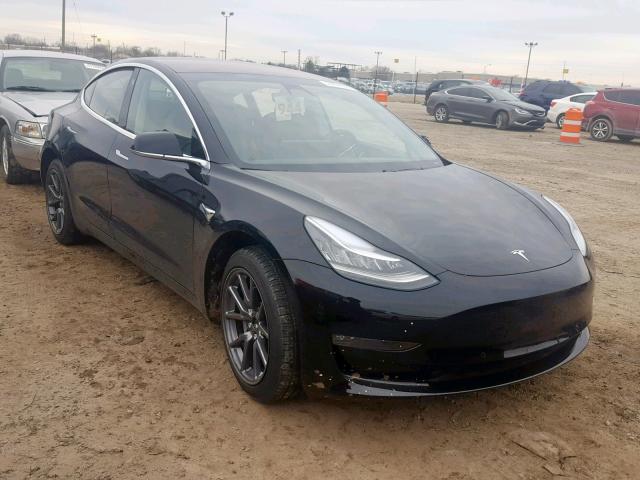 5YJ3E1EA9JF056723 - 2018 TESLA MODEL 3 BLACK photo 1