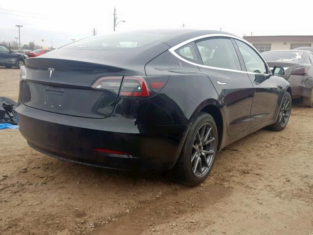 5YJ3E1EA9JF056723 - 2018 TESLA MODEL 3 BLACK photo 4