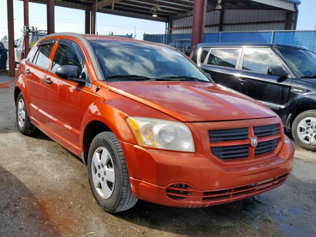 1B3HB28B87D243784 - 2007 DODGE CALIBER ORANGE photo 1