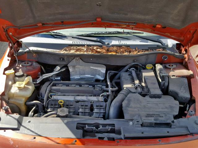 1B3HB28B87D243784 - 2007 DODGE CALIBER ORANGE photo 7