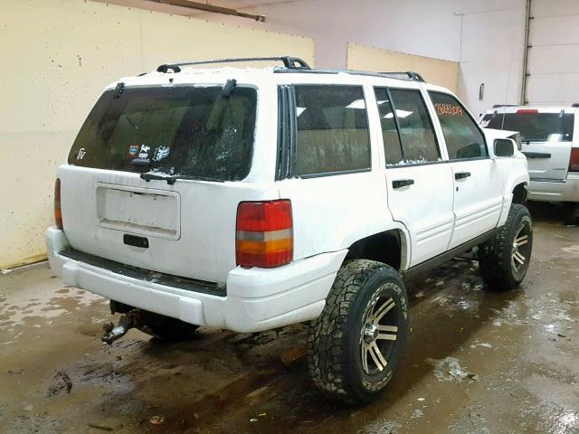 1J4GZ78Y8WC180563 - 1998 JEEP GRAND CHER WHITE photo 4