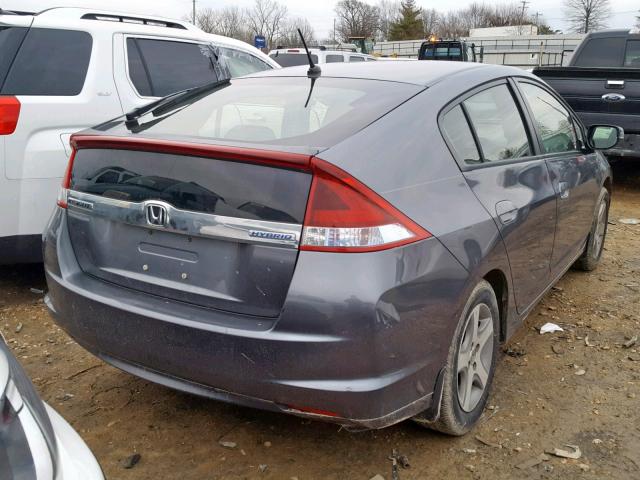 JHMZE2H39DS005676 - 2013 HONDA INSIGHT BLACK photo 4