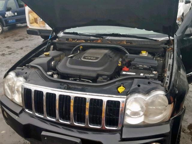 1J4HR58225C654252 - 2005 JEEP GRAND CHER BLACK photo 7