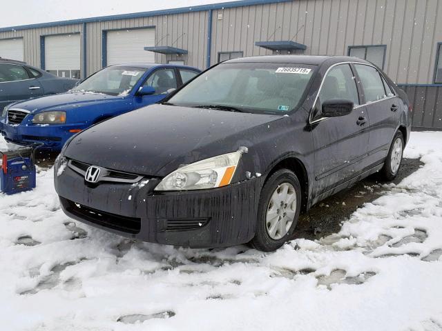 1HGCM55363A105398 - 2003 HONDA ACCORD LX BLACK photo 2