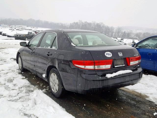 1HGCM55363A105398 - 2003 HONDA ACCORD LX BLACK photo 3