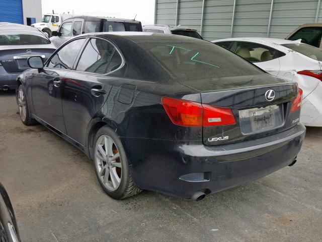 JTHBK262662011927 - 2006 LEXUS IS 250 BLACK photo 3