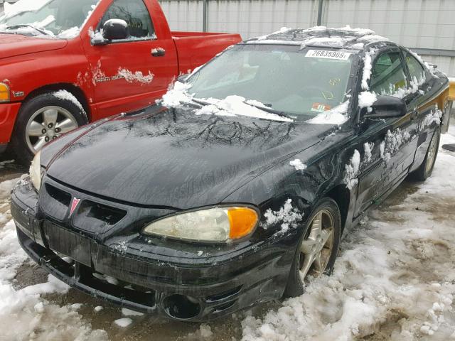 1G2NV12EXYM785240 - 2000 PONTIAC GRAND AM G BLACK photo 2