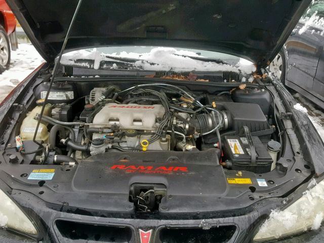 1G2NV12EXYM785240 - 2000 PONTIAC GRAND AM G BLACK photo 7