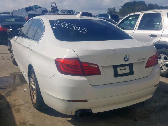 WBAXG5C52CDY28303 - 2012 BMW 528 I WHITE photo 3