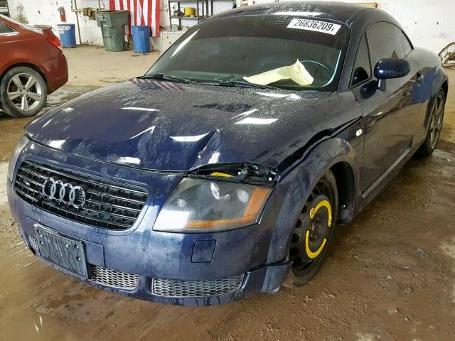 TRUWX28N921008036 - 2002 AUDI TT QUATTRO BLUE photo 2