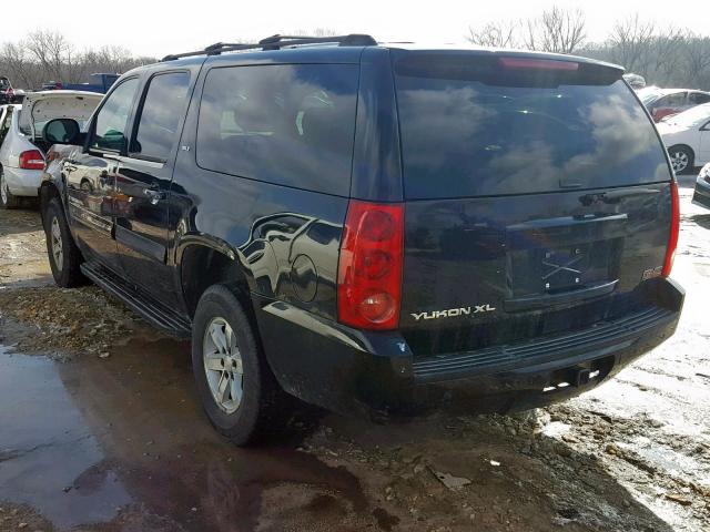 1GKFK163X7R209333 - 2007 GMC YUKON XL K BLACK photo 3