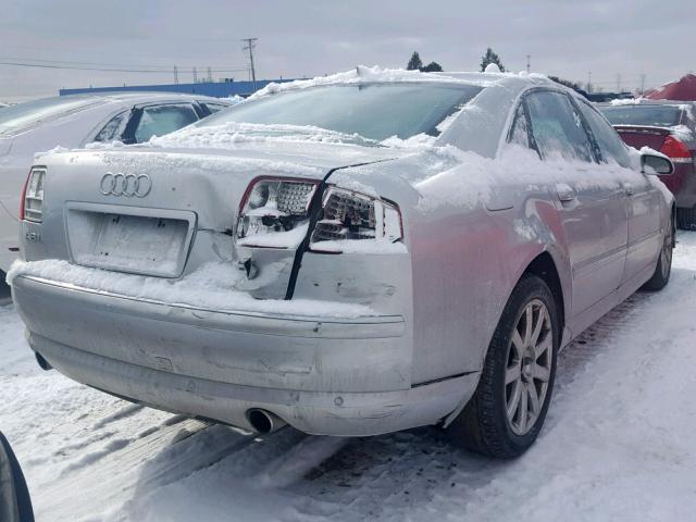 WAUML44E75N014958 - 2005 AUDI A8 L QUATT SILVER photo 4