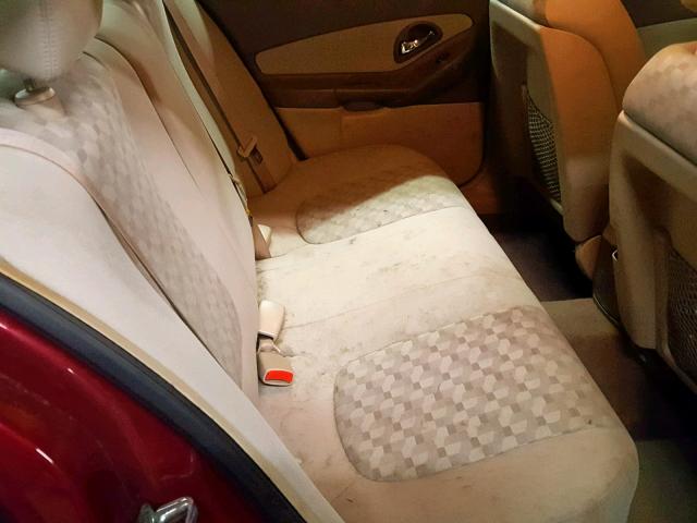 1G1ZT54835F133490 - 2005 CHEVROLET MALIBU LS RED photo 6