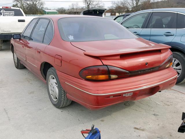 1G2HX52K8VH217738 - 1997 PONTIAC BONNEVILLE RED photo 3