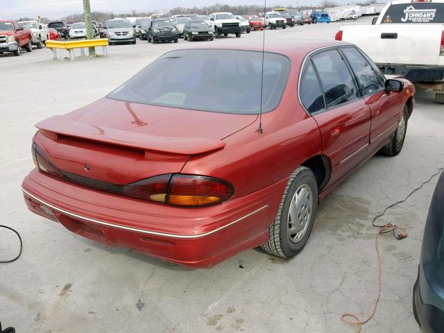 1G2HX52K8VH217738 - 1997 PONTIAC BONNEVILLE RED photo 4