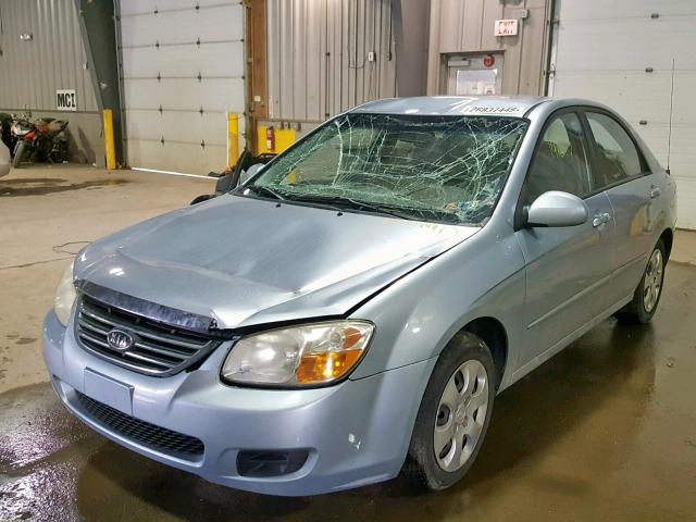 KNAFE122885522919 - 2008 KIA SPECTRA EX BLUE photo 2