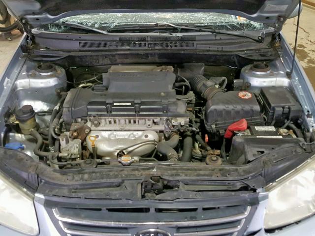 KNAFE122885522919 - 2008 KIA SPECTRA EX BLUE photo 7