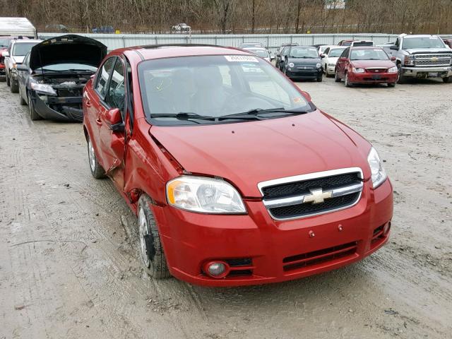 KL1TG5DE3BB119333 - 2011 CHEVROLET AVEO LT RED photo 1