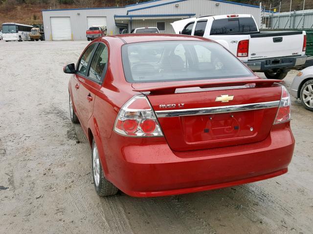 KL1TG5DE3BB119333 - 2011 CHEVROLET AVEO LT RED photo 3