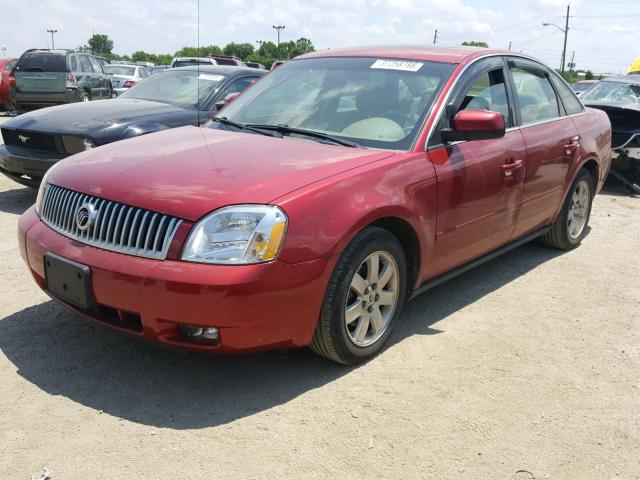 1MEFM40186G603162 - 2006 MERCURY MONTEGO LU MAROON photo 2