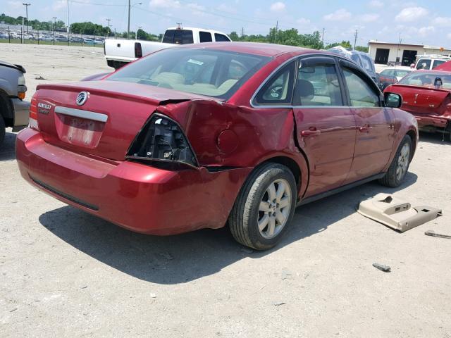 1MEFM40186G603162 - 2006 MERCURY MONTEGO LU MAROON photo 4