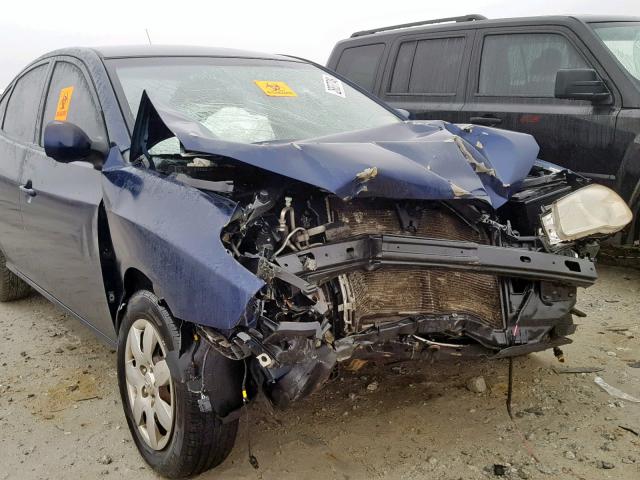 KMHDU46D47U076875 - 2007 HYUNDAI ELANTRA GL BLUE photo 9