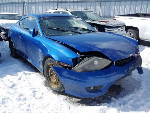 KMHHN65D55U165380 - 2005 HYUNDAI TIBURON SE BLUE photo 1