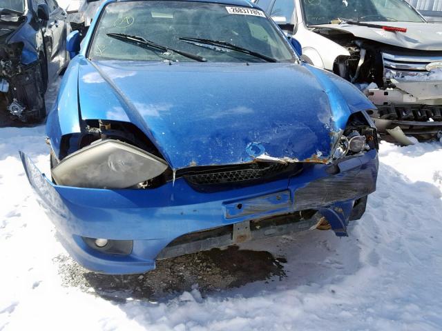 KMHHN65D55U165380 - 2005 HYUNDAI TIBURON SE BLUE photo 9