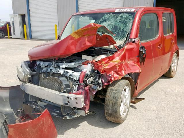 JN8AZ28R99T125510 - 2009 NISSAN CUBE BASE RED photo 2