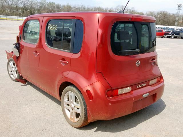 JN8AZ28R99T125510 - 2009 NISSAN CUBE BASE RED photo 3