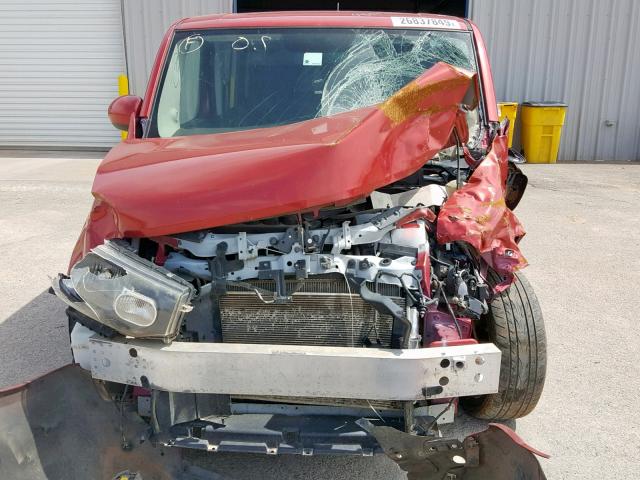 JN8AZ28R99T125510 - 2009 NISSAN CUBE BASE RED photo 9