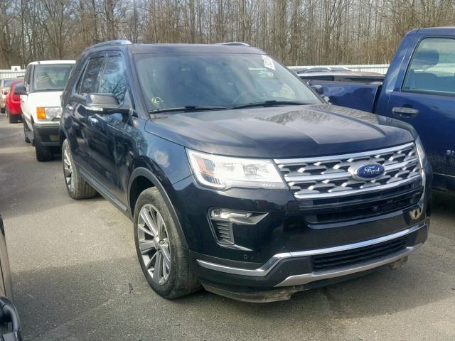 1FM5K8F81JGA28048 - 2018 FORD EXPLORER L BLACK photo 1