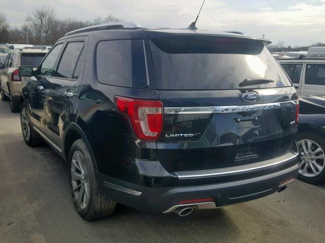 1FM5K8F81JGA28048 - 2018 FORD EXPLORER L BLACK photo 3