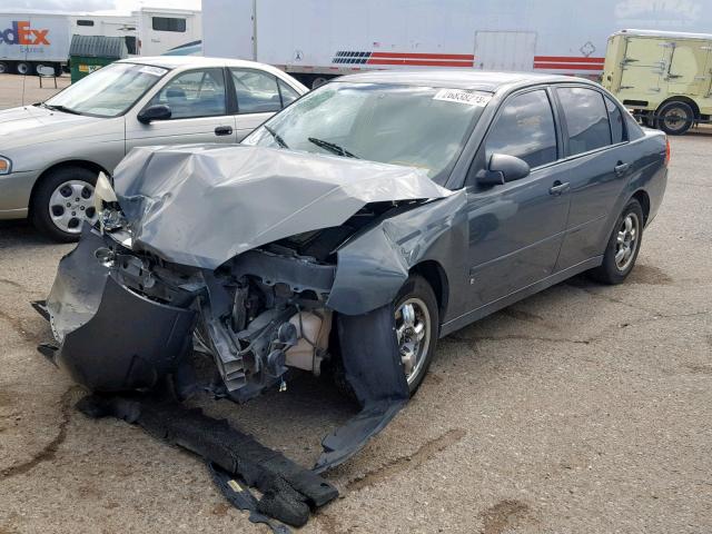1G1ZS58F57F311835 - 2007 CHEVROLET MALIBU LS CHARCOAL photo 2