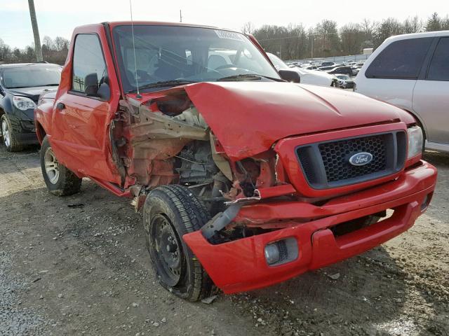 1FTYR10U84PB47696 - 2004 FORD RANGER RED photo 1