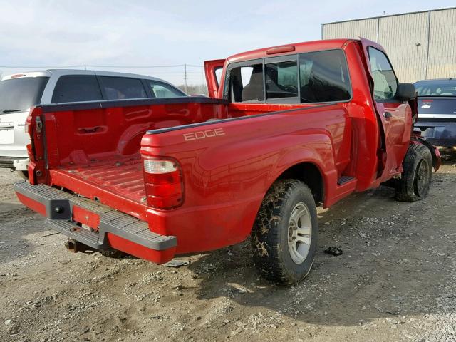 1FTYR10U84PB47696 - 2004 FORD RANGER RED photo 4