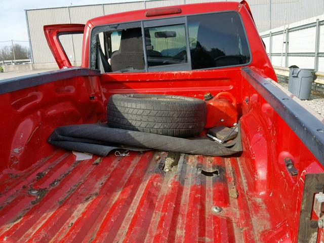 1FTYR10U84PB47696 - 2004 FORD RANGER RED photo 6