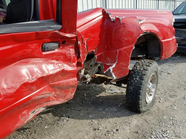 1FTYR10U84PB47696 - 2004 FORD RANGER RED photo 9