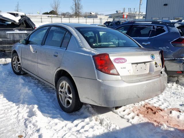 1G8AL52F74Z134218 - 2004 SATURN ION LEVEL SILVER photo 3