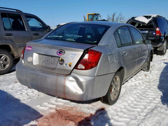 1G8AL52F74Z134218 - 2004 SATURN ION LEVEL SILVER photo 4