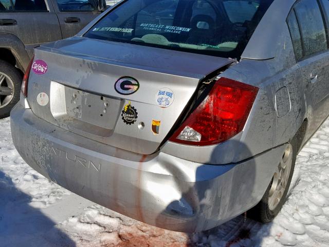 1G8AL52F74Z134218 - 2004 SATURN ION LEVEL SILVER photo 9