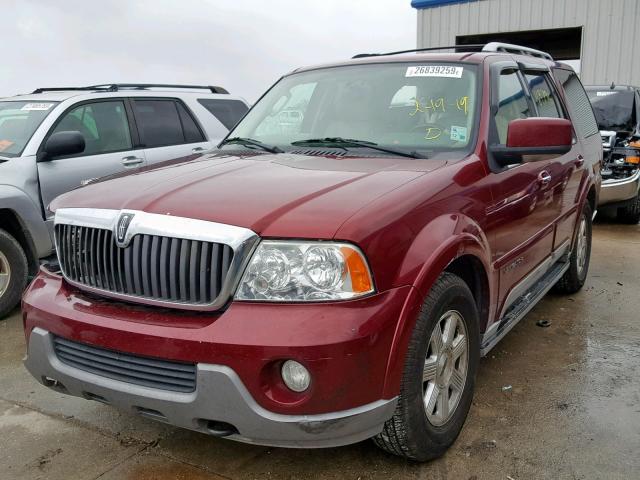 5LMFU27R54LJ13034 - 2004 LINCOLN NAVIGATOR Tünd qırmızı foto 2