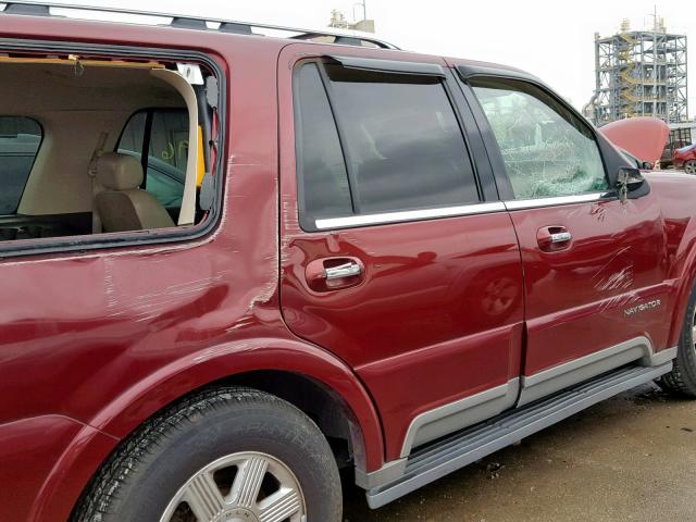 5LMFU27R54LJ13034 - 2004 LINCOLN NAVIGATOR Tünd qırmızı foto 9
