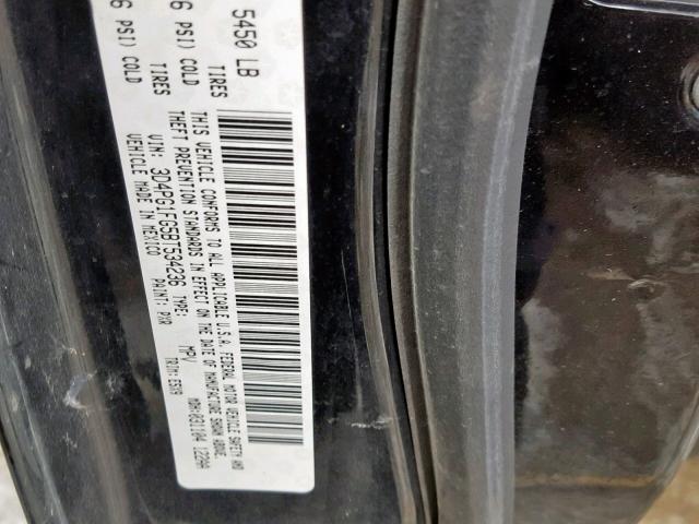 3D4PG1FG5BT534236 - 2011 DODGE JOURNEY MA BLACK photo 10