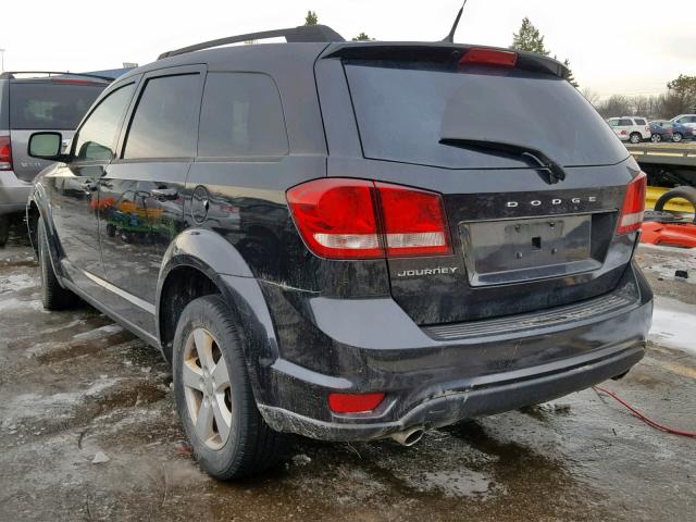 3D4PG1FG5BT534236 - 2011 DODGE JOURNEY MA BLACK photo 3