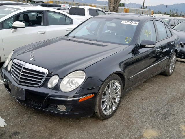 WDBUF56X58B193620 - 2008 MERCEDES-BENZ E 350 BLACK photo 2