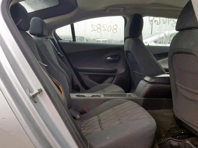 1G1RA6E47CU111606 - 2012 CHEVROLET VOLT SILVER photo 6