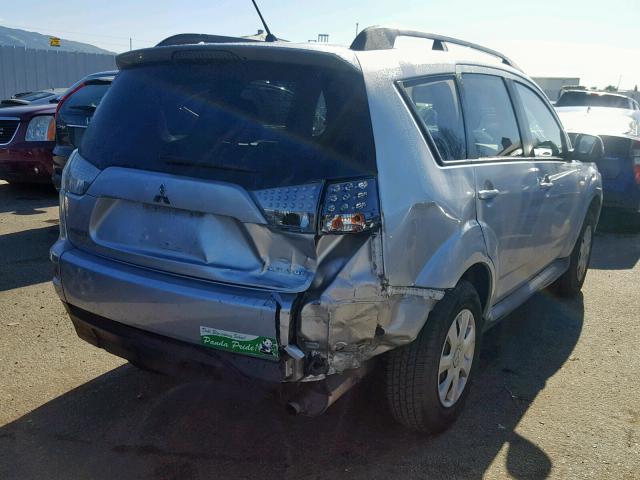 JA4AS2AW9CU003354 - 2012 MITSUBISHI OUTLANDER SILVER photo 4