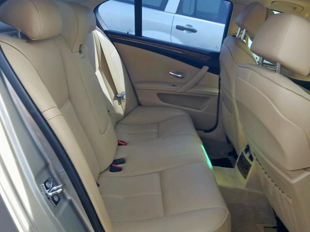 WBANW13518CZ77317 - 2008 BMW 535 I GOLD photo 6